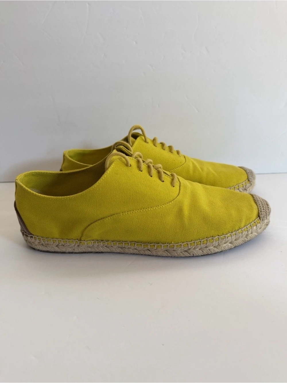 Polo Ralph Lauren lime green Canvas Espadrille Women's Flat Shoes Size 10